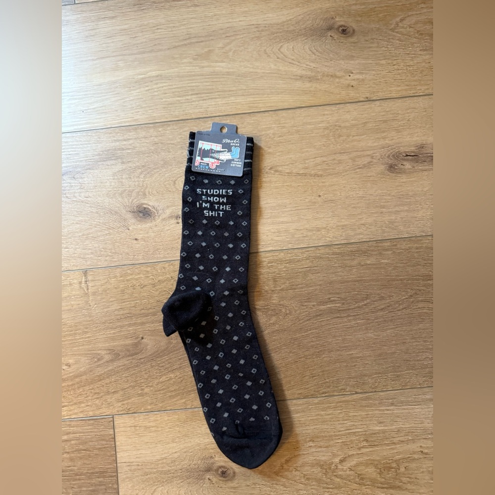 Blue Q Black and Gray Men's Socks